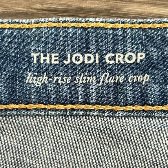 AG Adriano Goldschmied Jodi Crop 31 High Rise Jeans Flare Kick Fit Distressed - Picture 7 of 11